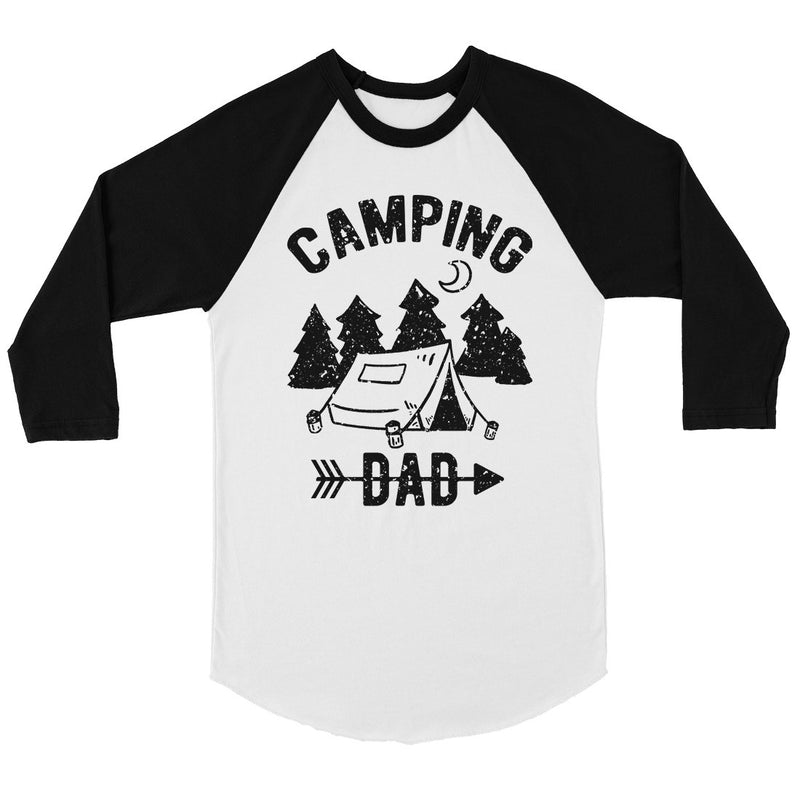 Camping Dad Mens Baseball Shirt Energetic Cool Unique Father's Day