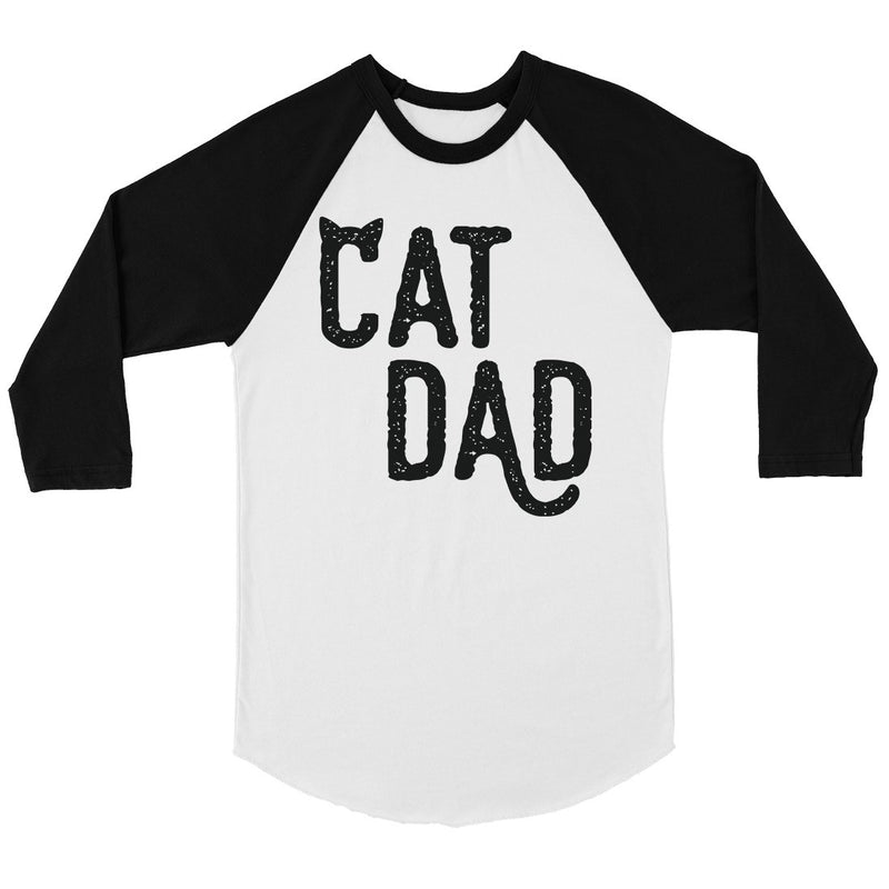 Cat Dad Mens Baseball Shirt Loyal Fun Silly Awesome Cool Dad Gift