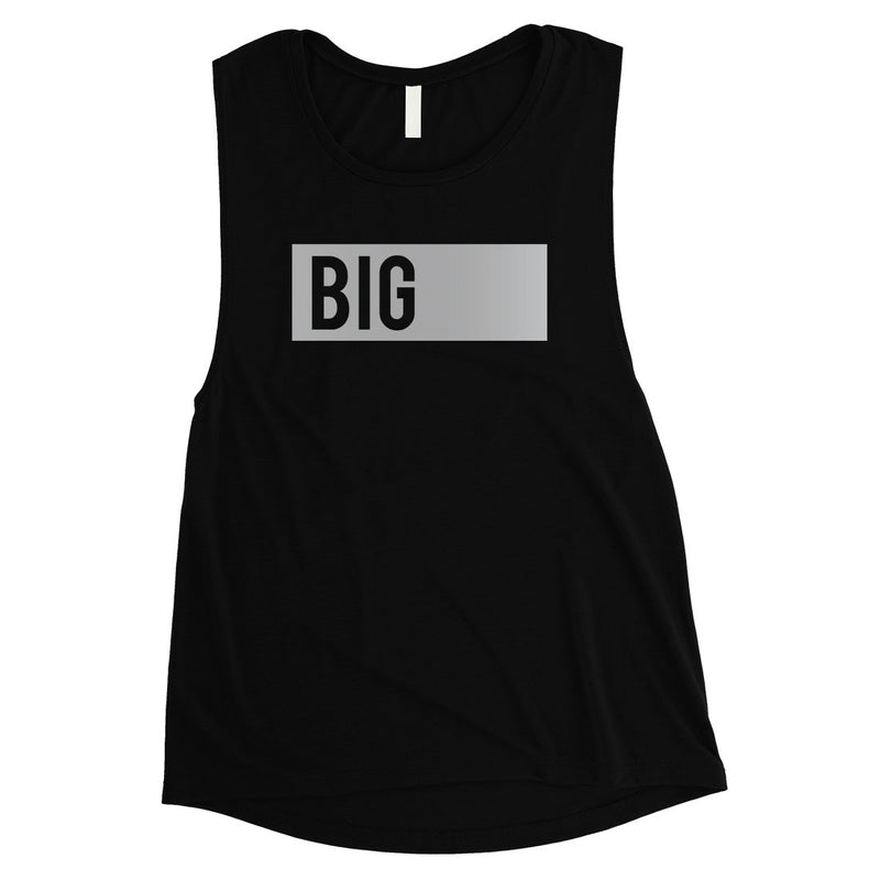Big Little Boxed-SILVER Womens Muscle Tank Top Responsible Proud