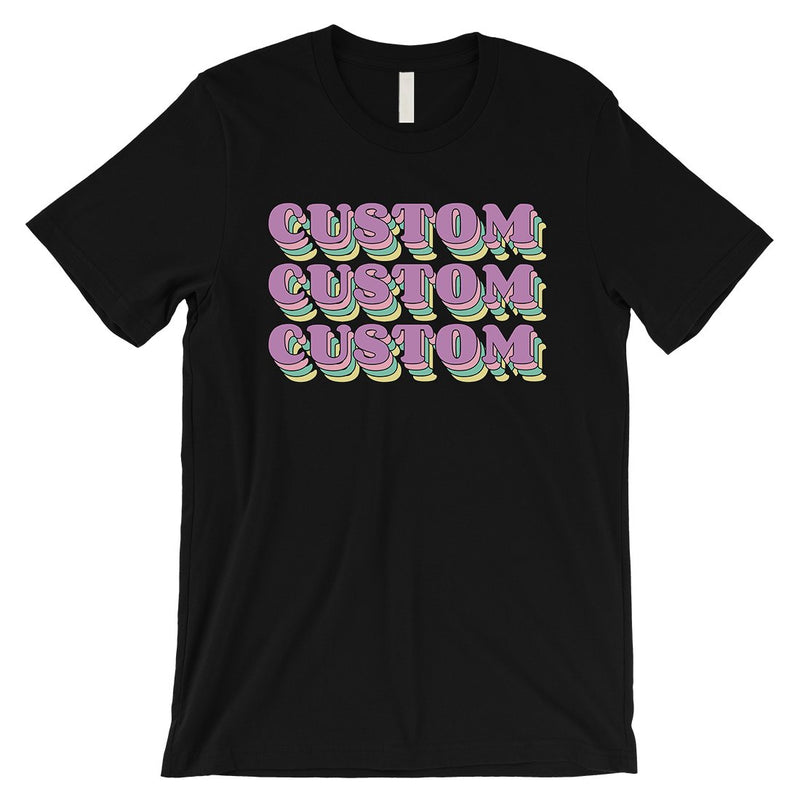 Sorority Theme Purple Top Text Hip Cool Mens Personalized T-Shirt