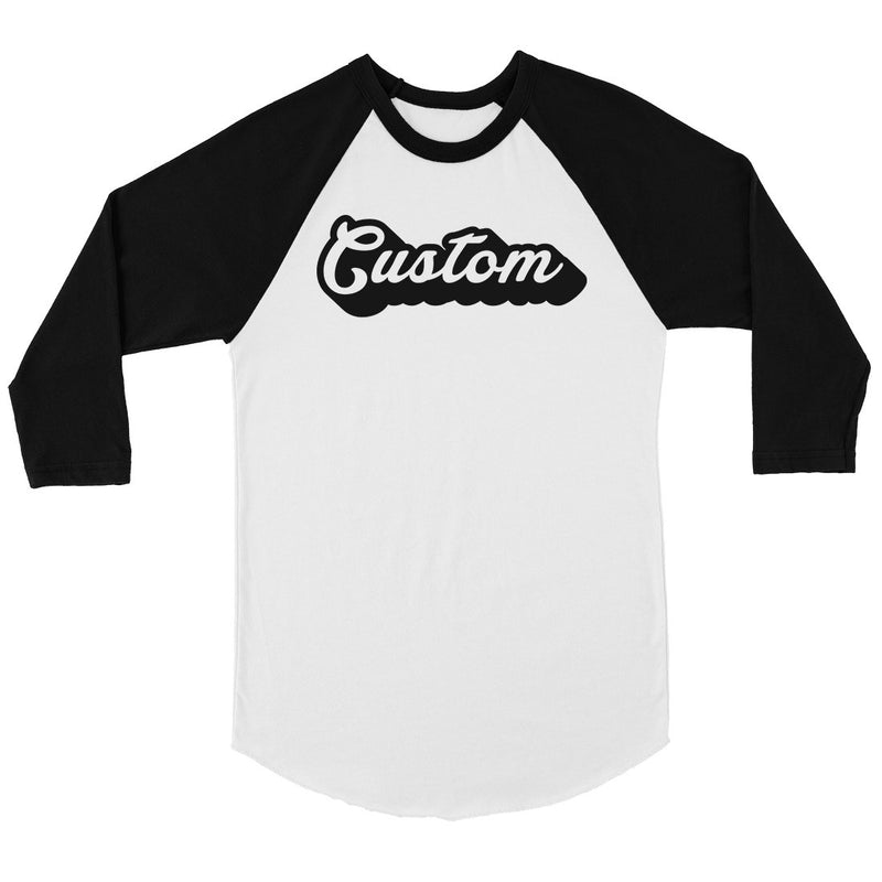 Pop Up Text Playful Mens Personalized Baseball Shirt For Friend