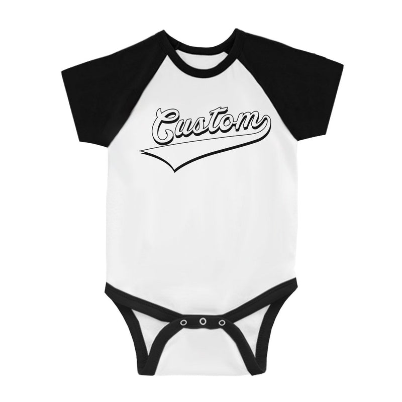 White College Swoosh Gorgeous Baby Personalized Baseball Shirt Gift