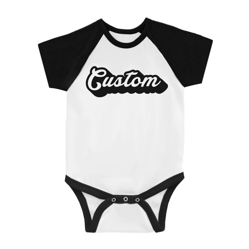 Pop Up Text Basic Cool Baby Personalized Baseball Shirt For Friend