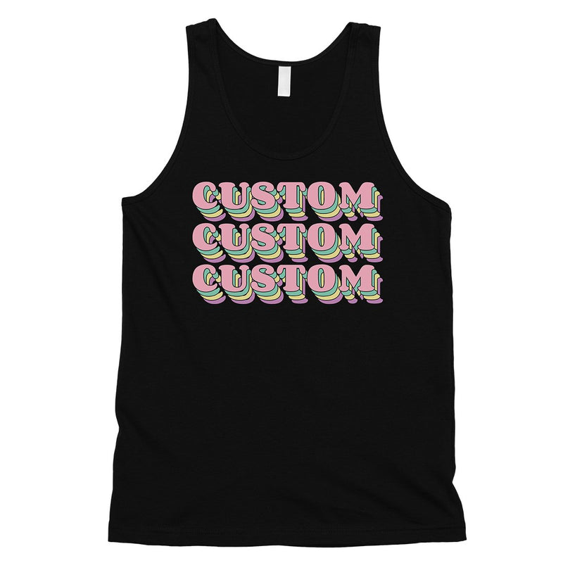 Sorority Theme Pink Top Text Fresh Mens Personalized Tank Tops Gift