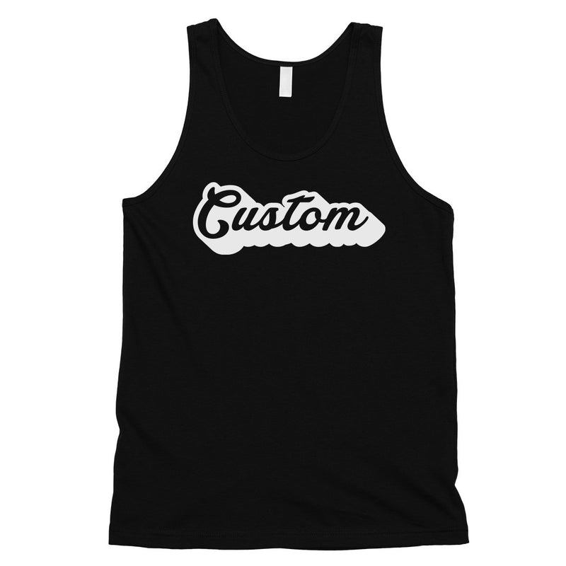 Pop Up Text Playful Fun Mens Personalized Tank Tops Friend Gift
