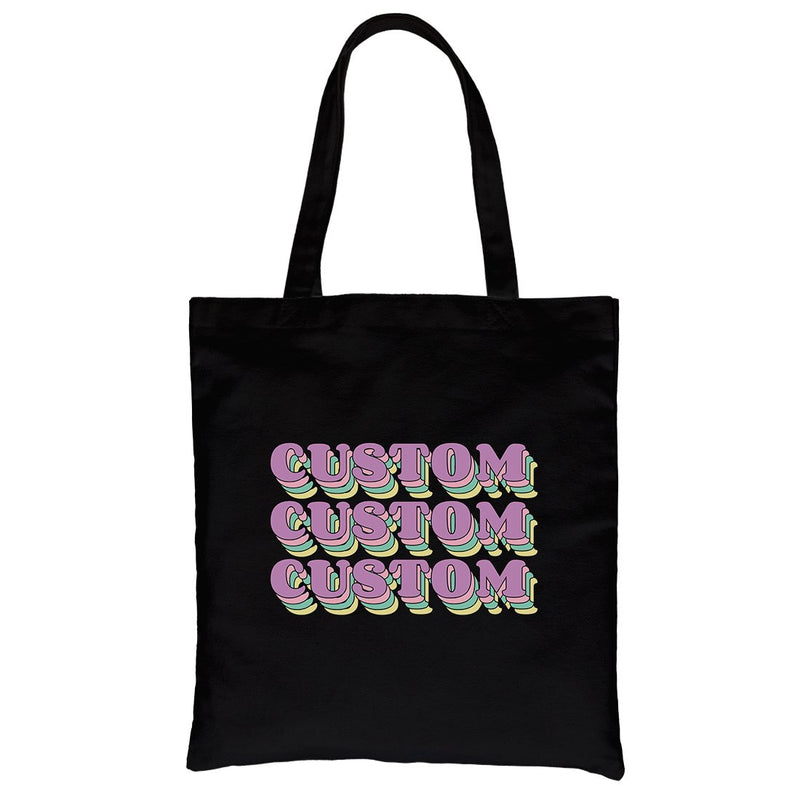 Sorority Theme Purple Top Text Creative Personalized Canvas Bag