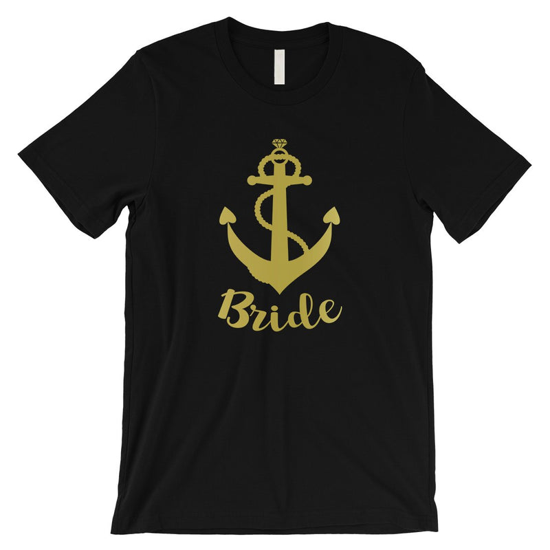 Bride Crew Anchor-GOLD Mens T-Shirt Whimsical Gift For The Bride