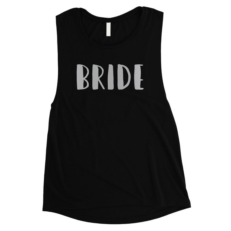 Bride Team Bride-SILVER Womens Muscle Tank Top Extravagent Rich