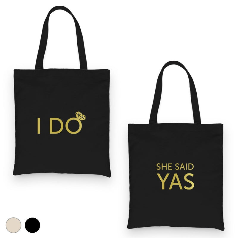 I Do She Said Yas-GOLD Canvas Shoulder Bag Supportive Matching Cool