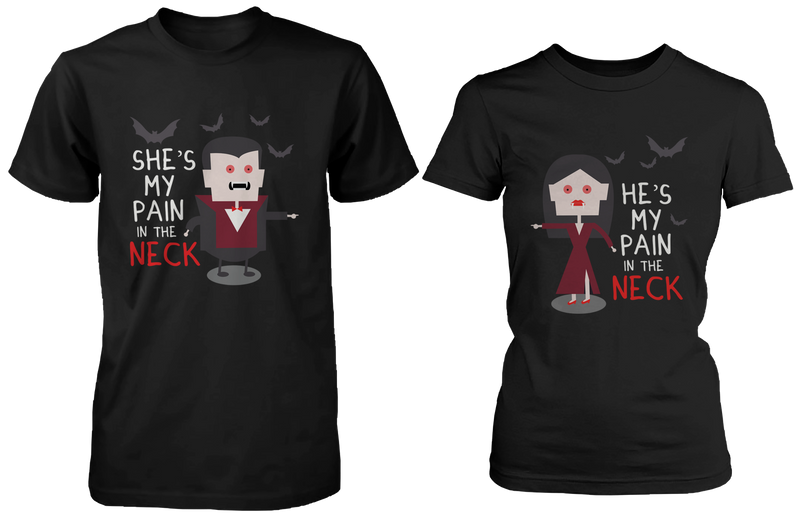 Pain In the Neck Matching Vampire Couple Shirts (Set)