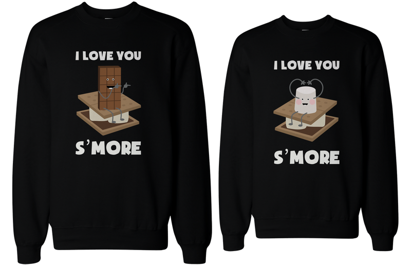 I Love You S'more Matching Couple Sweatshirts Cute Valentine's Day Gift