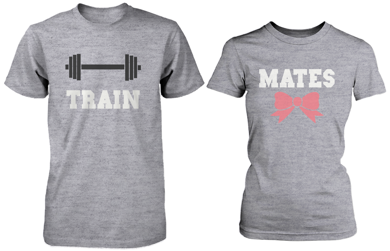 Train Mates Matching Couple Shirts in Grey (Set)