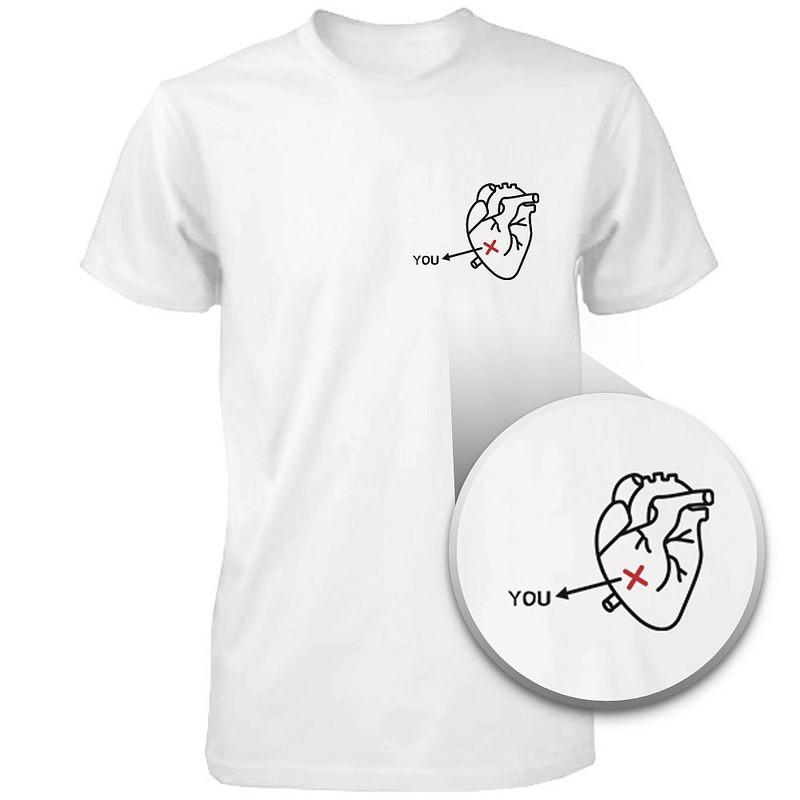 You Out Of My Heart Shirt For Men Pocket Printed Tee Cute Graphic T-shirt