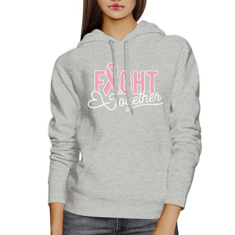 Fight Together Breast Cancer Awareness Grey Hoodie