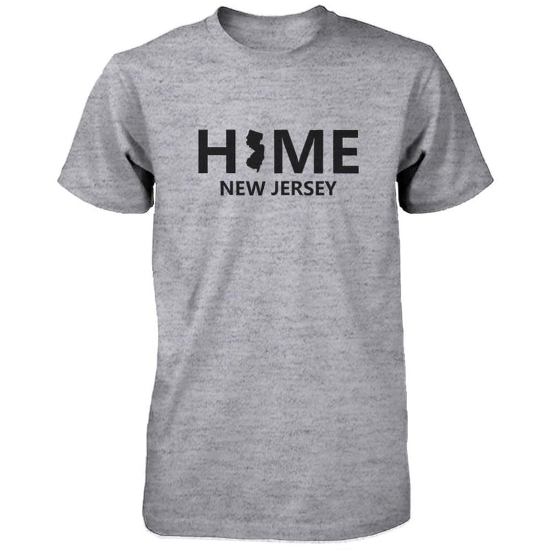 Home NJ State Grey Men's T-Shirt US New Jersey Hometown Shirt