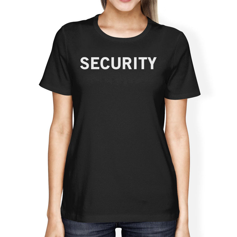 Security Women's T-shirt Trendy Girls Graphic Short Sleeve Tee