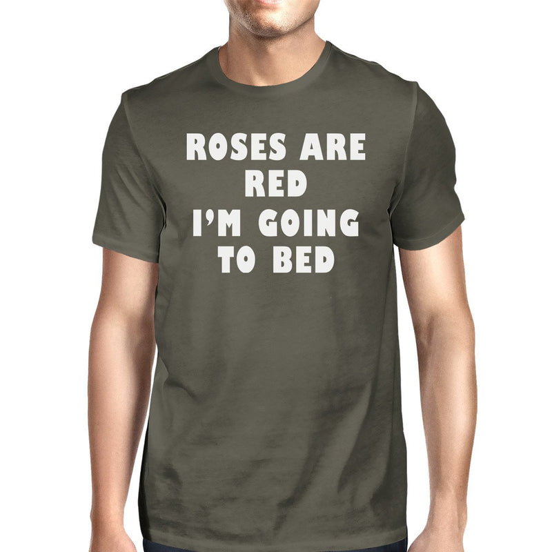 Roses Are Red Mens Dark Grey T-shirt Creative Gift Ideas For Friend