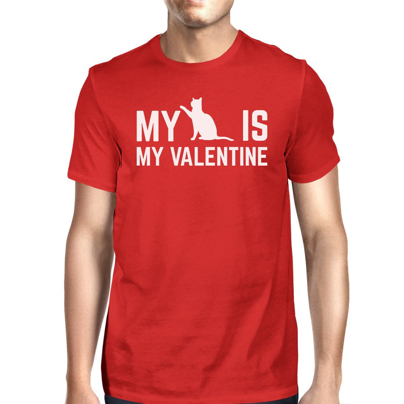 My Cat My Valentine Men's Red T-shirt Gift Ideas For Cat Lovers
