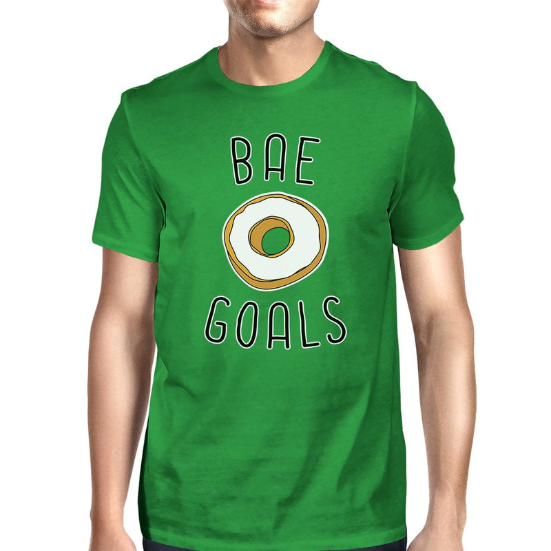 Bae Goals Men's Green T-shirt Round Neck Funny Quote For Couples