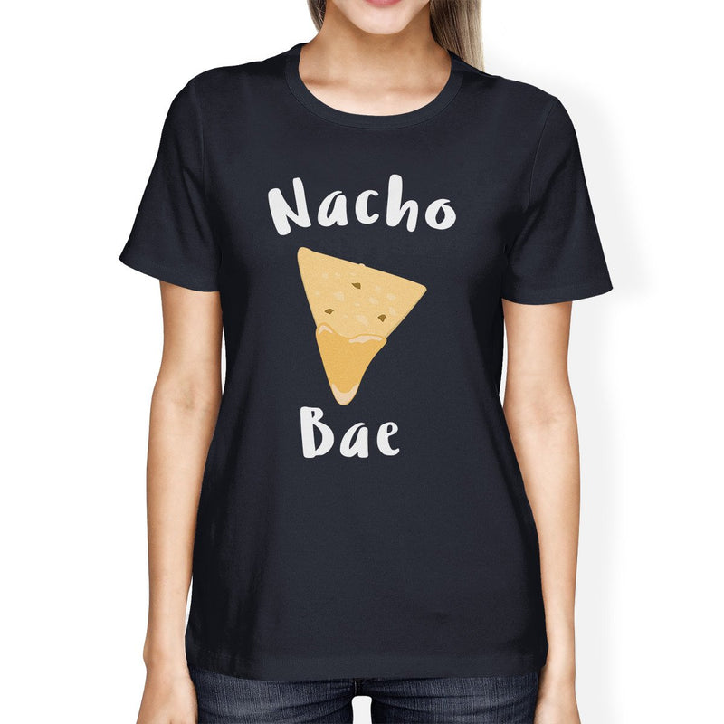 Nocho Bae Women's Navy T-shirt Cute Graphic Shirt Fun Gift Ideas