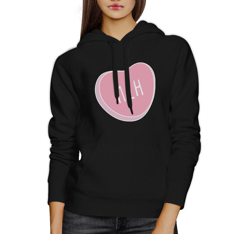 Meh Heart Unisex Fleece Hoodie Lovely Graphic Cute Gift For Her