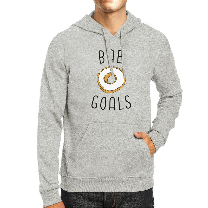 Bae Goals Unisex Gray Cute Graphic Hoodie Gift Idea For Food Lover