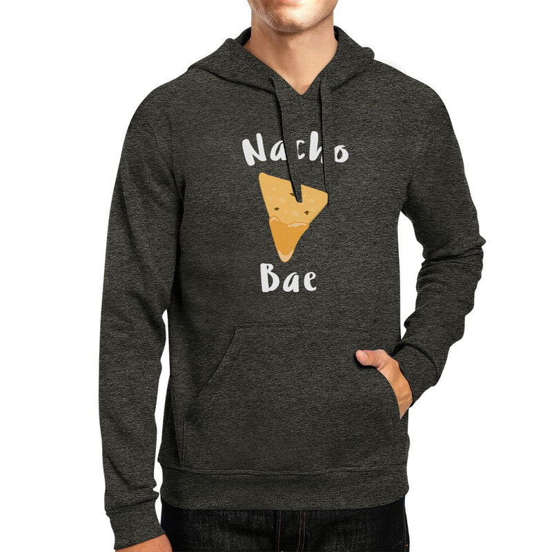 Nacho Bae Unisex Gray Hoodie Cute Graphic Funny Gift Food Lover
