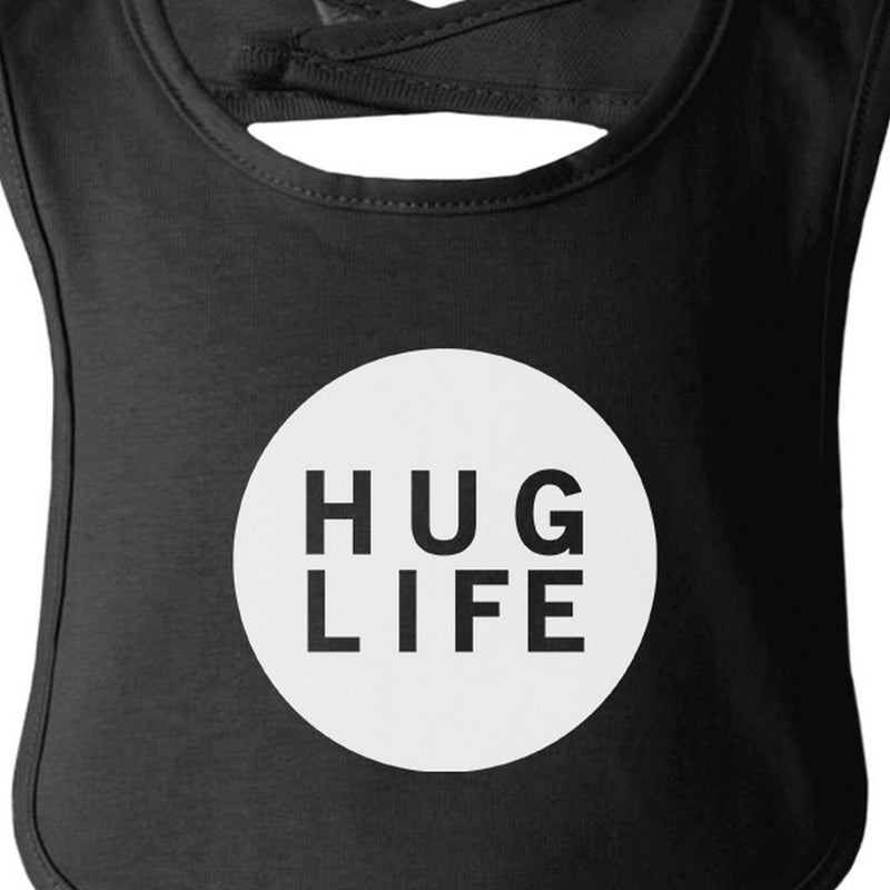 Hug Life Black Baby Bib Infant Bibs Gifts Ideas For Baby Shower