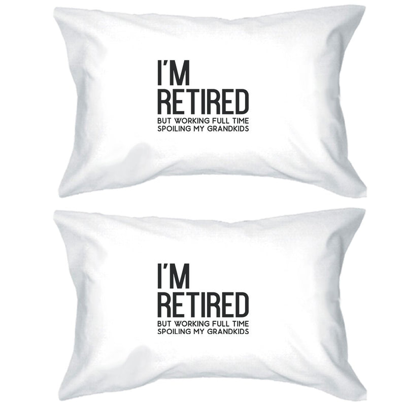 Retired Grandkids Special Pillowcases Standard Size Pillow Covers