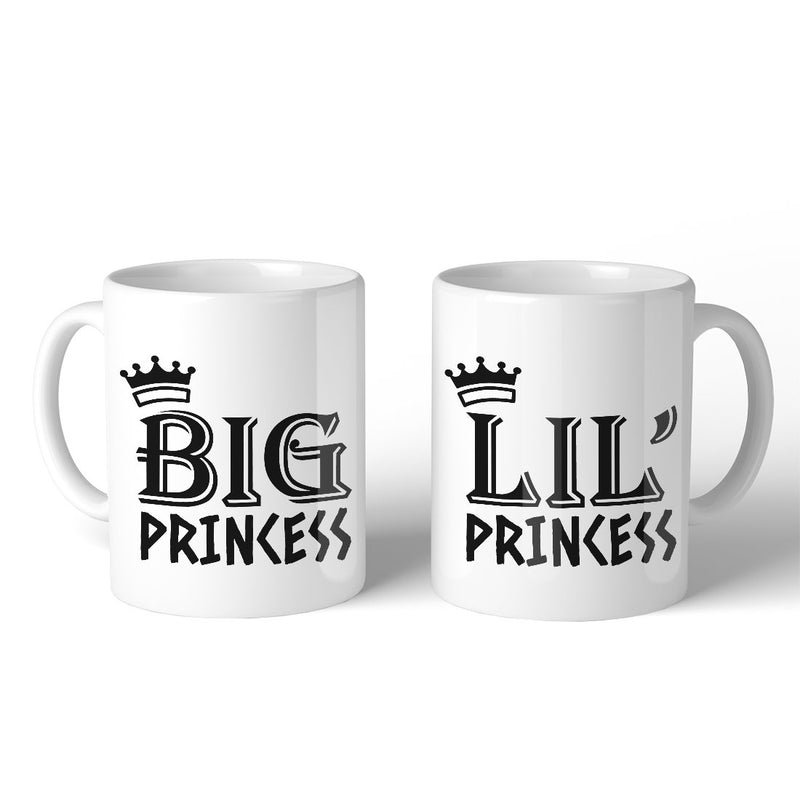 Big Little Princesss BFF Matching Gift Coffee Mugs 11 Oz Powerful