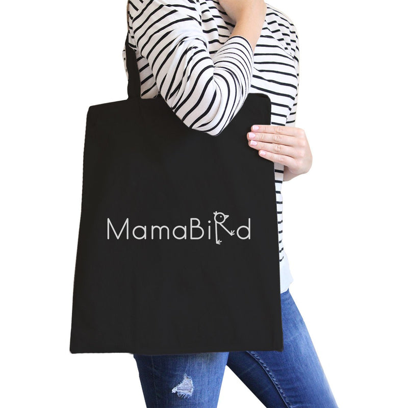 MamaBird Black Canvas Bag Lovely Design Unique Gift Ideas For Moms