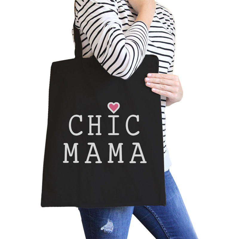 Chic Mama Black Canvas School Bag Cute Gift Ideas For Mother To Be