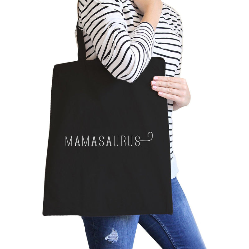 Mamasaurus Black Canvas Shoulder Bag Easy Portable Bag For Boys Mom