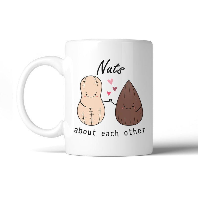 Nuts About Each Other 11 Oz Ceramic Coffee Mug Cute Wedding Gift