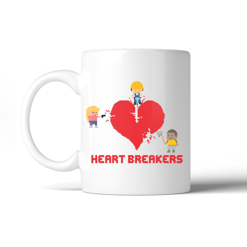 Heart Breakers 11 Oz Ceramic Coffee Mug Funny Anniversary Gifts