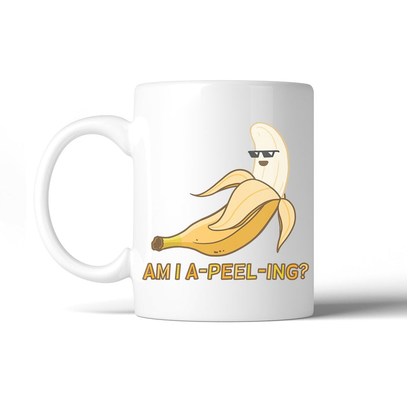 Apeeling Banana 11 Oz Ceramic Coffee Mug Funny Valentine's Day Gift