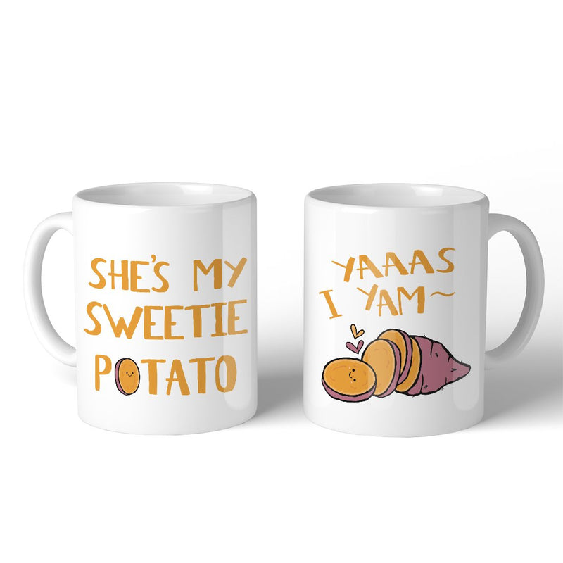 Sweet Potato Yam Funny Matching Couple Mugs For Newlyweds Gifts