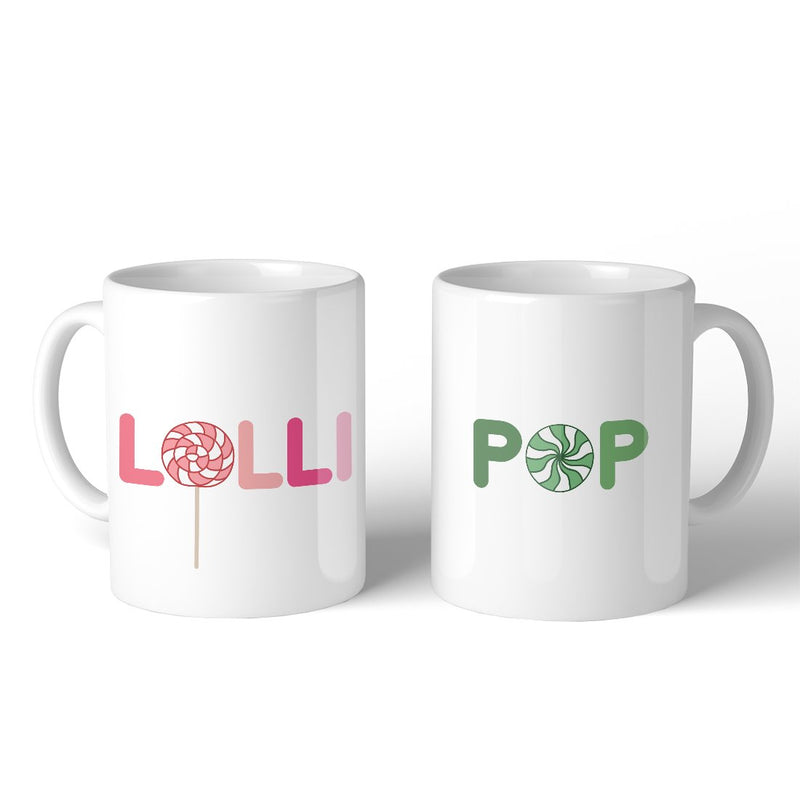 LolliPop 11oz Matching Couple Mugs Funny Grandma Grandpa Gifts