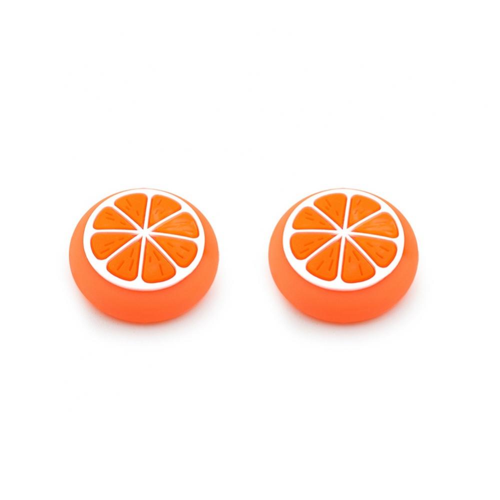 For nintendo switch joystick controller covers lemon colorful analog thumb grip cases joy con caps NS Orange