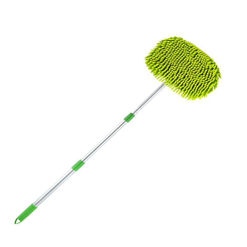 Upgrade Three section telescopic car washing mop Super absorbent Car Cleaning Car brushes Mop Window Wash Tool Dust Wax Mop Soft Green