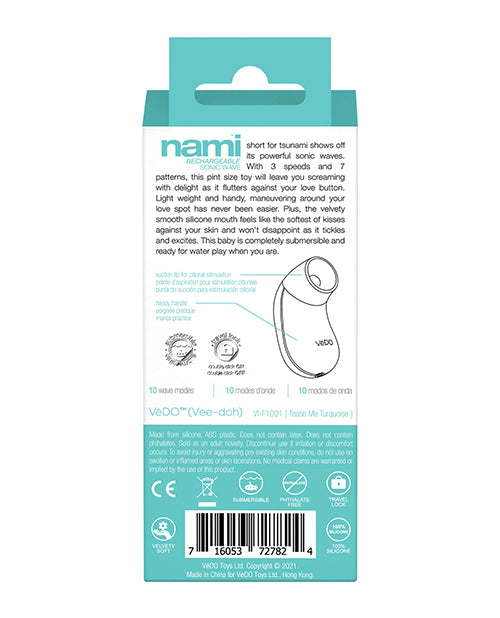 Vedo Nami Rechargeable Sonic Vibe Savvy Co.