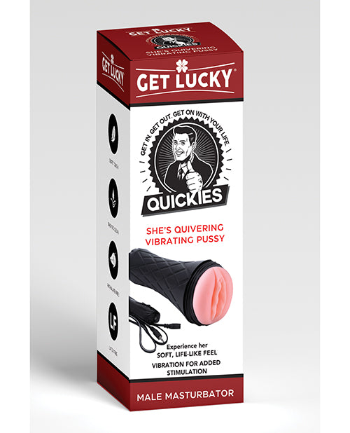 Get Lucky Quickies She's Quivering Vibrating Pussy Masturbator Default Title