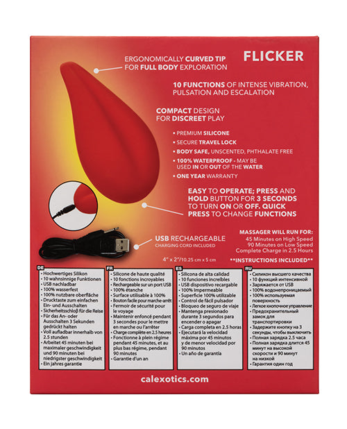 Red Hot Flicker - Red California Exotic Novelties