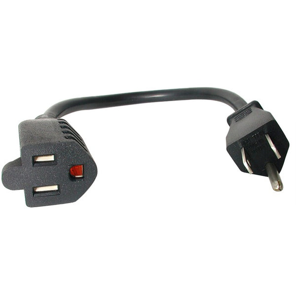 StarTech.com 12in Power Cord Extension - NEMA 5-15R to NEMA 5-15P Default Title