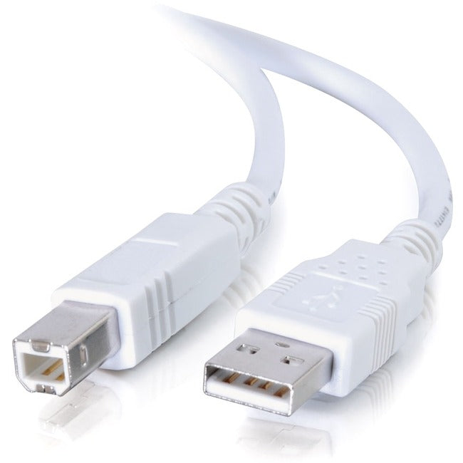 C2G 3m USB A to B Cable - Printer Cable - USB Cable - USB 2.0 - 10ft White Default Title