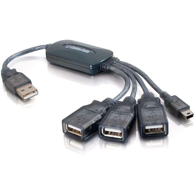 C2G 11in 4-Port USB 2.0 Hub Cable Default Title