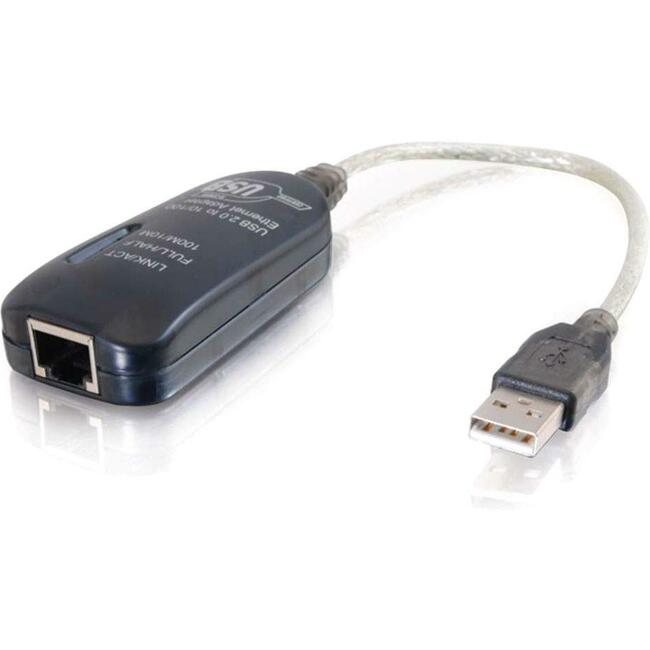 C2G 7.5in USB 2.0 Fast Ethernet Network Adapter Default Title