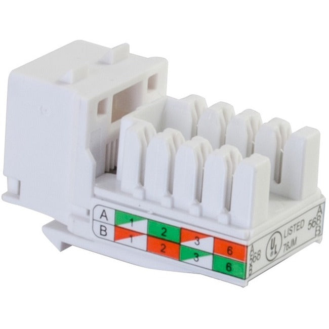 C2G Cat6 RJ45 UTP Keystone Jack - White Default Title