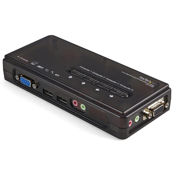 StarTech.com SV411KUSB - KVM / audio switch - USB - 4 ports - 1 local user Default Title
