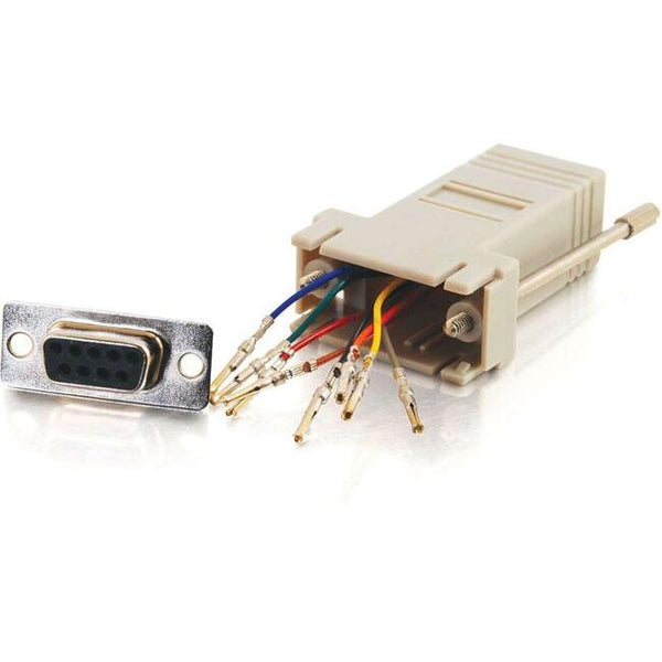 C2G RJ45 to DB9 Female Modular Adapter - Gray Default Title